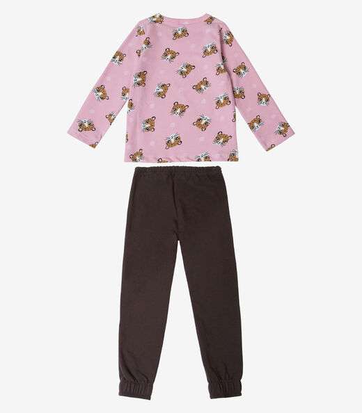 Pijama Infantil Feminino Select Rosa