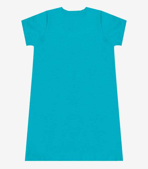 Vestido Feminino Infantil em Molecotton Select Azul
