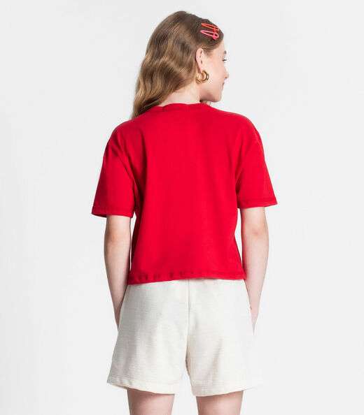 Blusa Juvenil Feminina Minty Vermelho