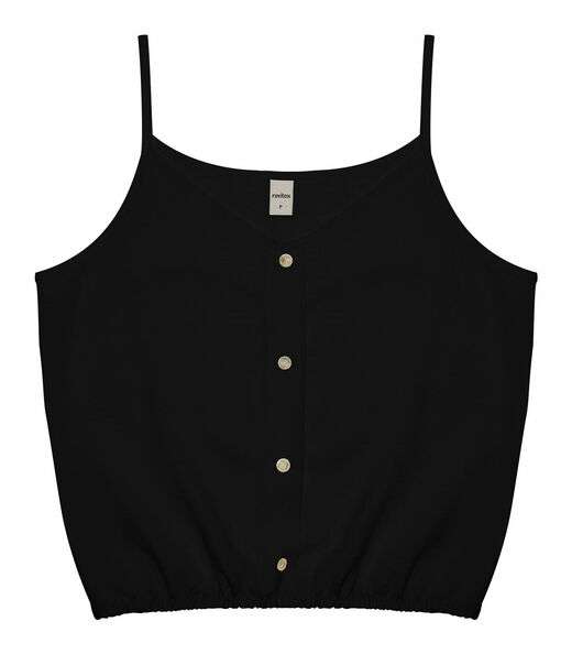 Blusa De Alça Feminina Com Botões Rovitex Preto