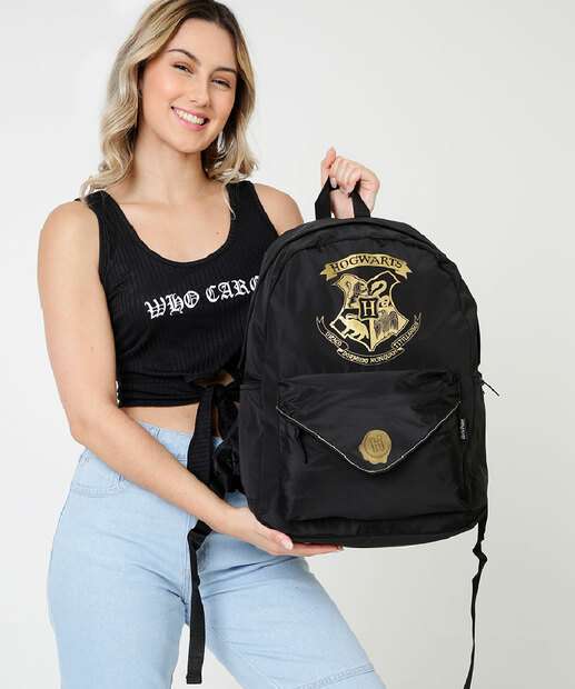 Mochila Unissex Hogwarts Harry Potter Luxcel 