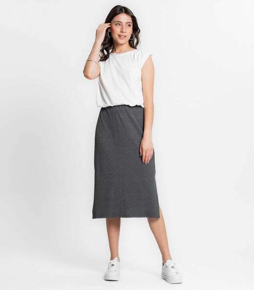 Image_Saia Midi Canelada Infinita Cor Cinza