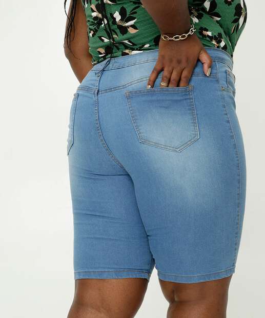Bermuda Plus Size Feminina Jeans