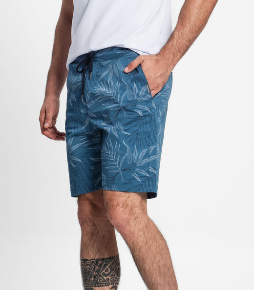 Bermuda Masculina Em Sarja Diametro Azul