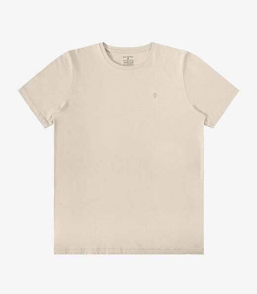 Camiseta Masculina Básica Diametro Bege