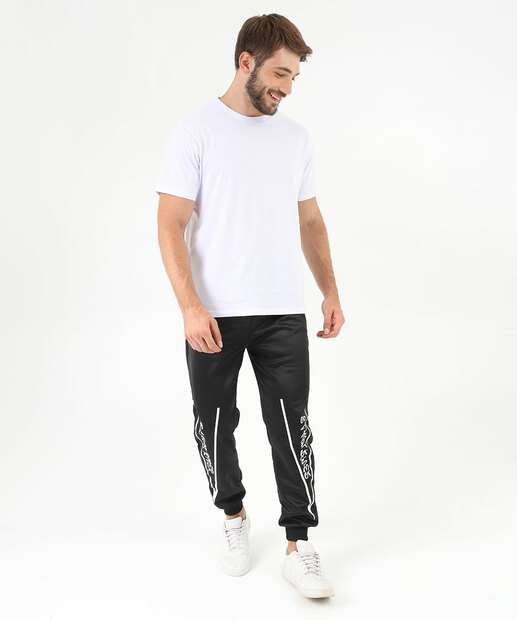 Camiseta Masculina Básica Manga Curta Marisa Branco