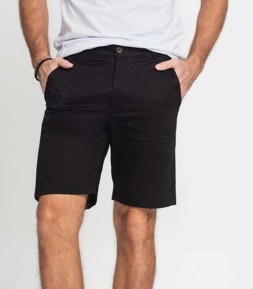 Bermuda Masculina Sarja Rovitex Preto
