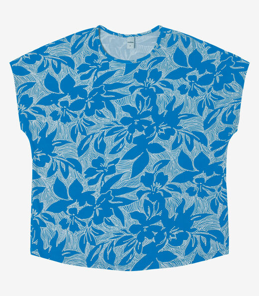 Blusa Feminina em Viscotorcion Rovitex Azul