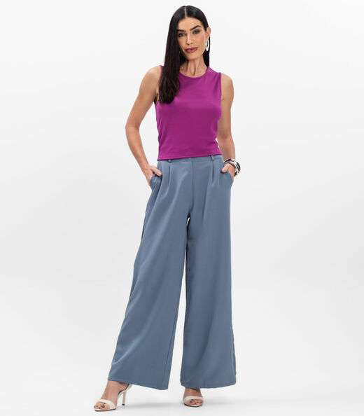 Regata Feminina em Ponto Roma Rovitex Roxo