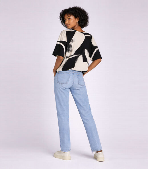 Blusa Feminina Com Estampa Infinita Cor Bege