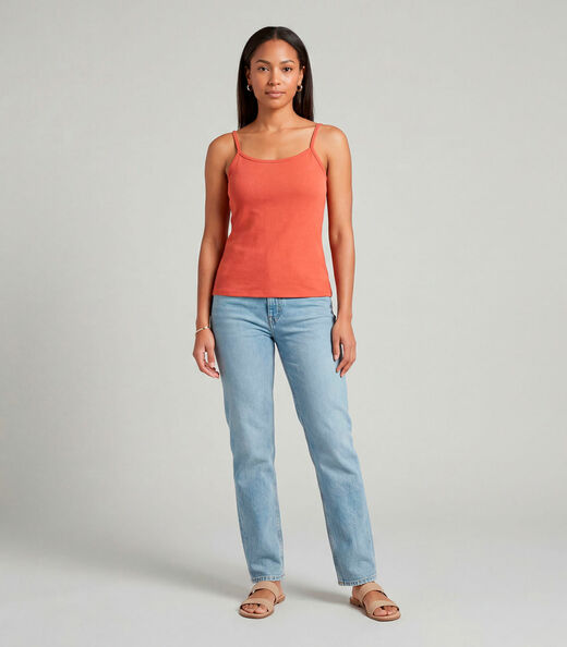 Image_Blusa Feminina Com Alça  Fina Infinita Cor Vermelho