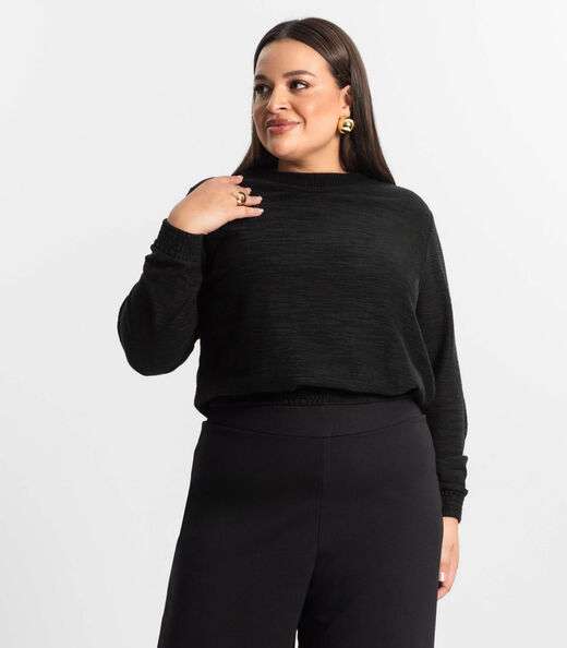 Image_Blusão Feminino Plus Size Secret Glam Preto