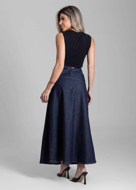 Saia Jeans Sawary Midi - 282505