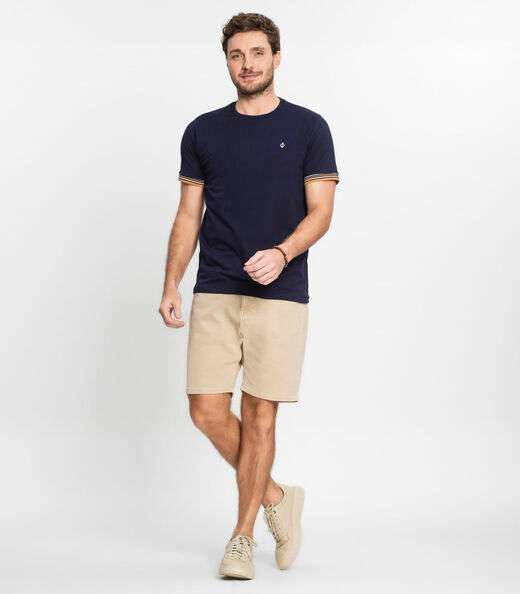 Camiseta Básica Masculina Diametro Azul