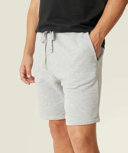 Bermuda Masculina Moletom Mescla 