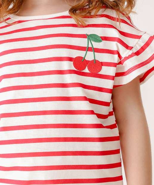 Blusa Infantil Listrada Tam 4 a 10