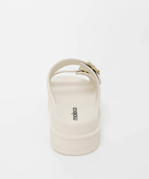 Tamanco Flatform Birken Feminina Fivela Moleca Off White