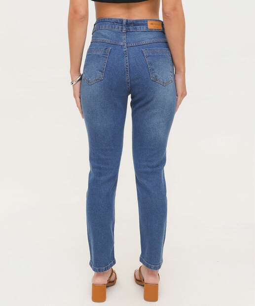 Calça Jeans Skinny Feminina Cintura Alta