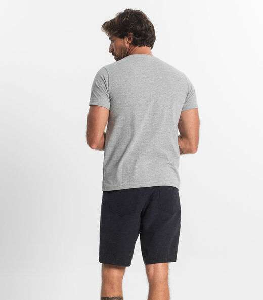 Bermuda Masculina Sarja Com Bolsos Shift Azul