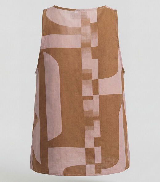 Regata Feminina Em Viscose Infinita Cor Marrom