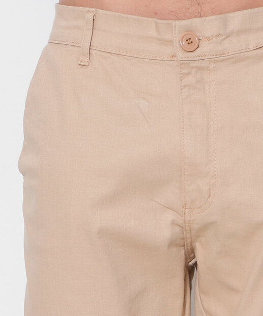 Calça Masculina Sarja Slim Chino 