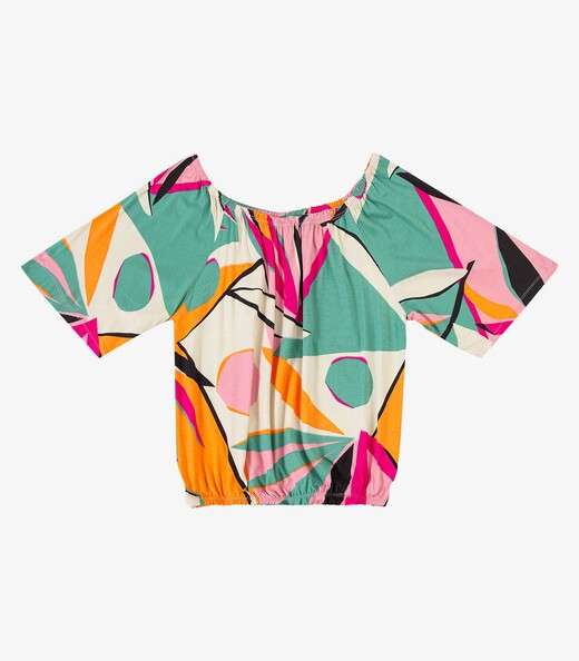 Blusa Feminina Ciganinha Infinita Cor Rosa