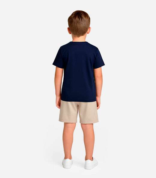 Conjunto Infantil Camiseta Com Bermuda Select Azul