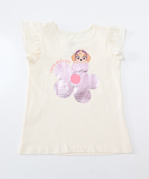 Conjunto Infantil Tule Patrulha Canina Tam 4 a 10 Rosa