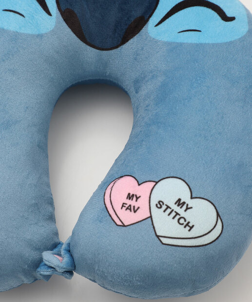 Almofada Pescoço Plush Stitch Disney Azul