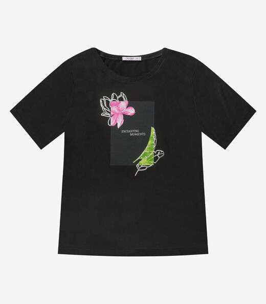 Image_Camiseta Feminina Plus Size Secret Glam Preto