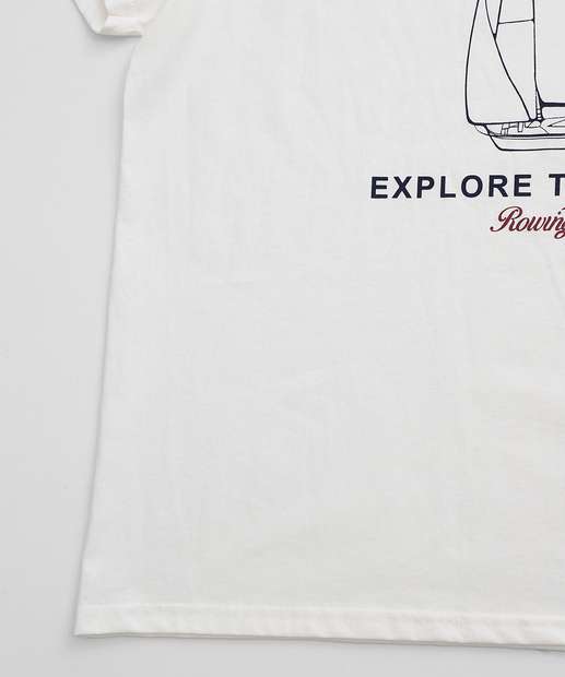 Camiseta Plus Size Masculina Estampa Frontal Manga Curta MR