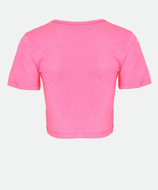 Blusa Juvenil Cropped Estampa Frase Marisa Tam 10 a 16