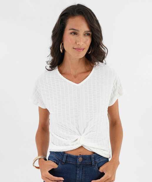 Image_Blusa Feminina Texturizada Nó Frontal Marisa Off White
