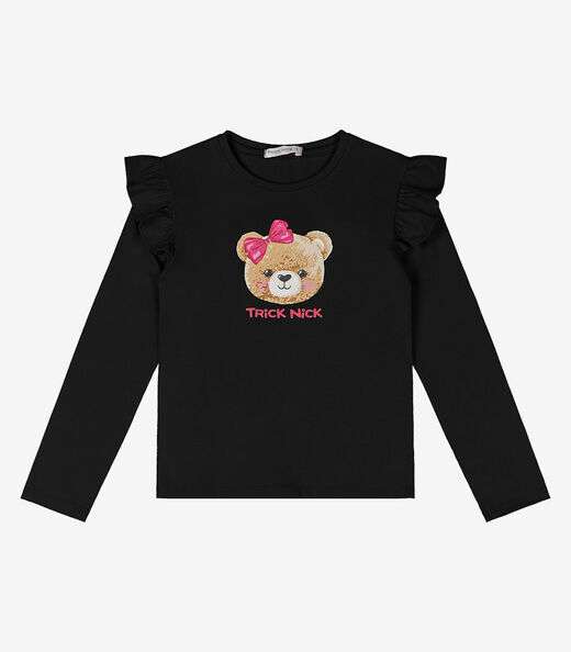 Image_Blusa Infantil Manga Longa Trick Nick Preto
