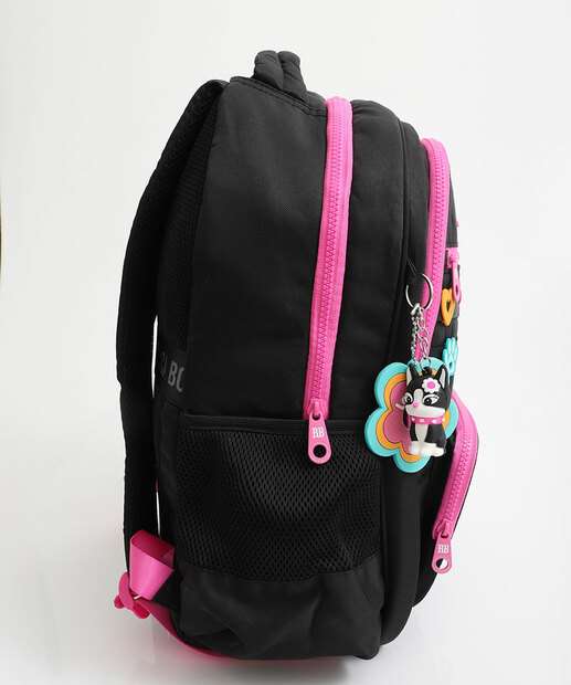 Mochila Infantil Escolar Rebecca Bonbon Preta