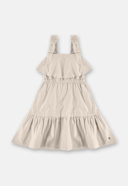Vestido Tecido Linho Foil Up Baby