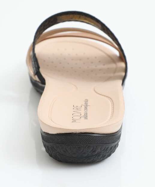 Rasteirinha Feminina Conforto Modare Preto