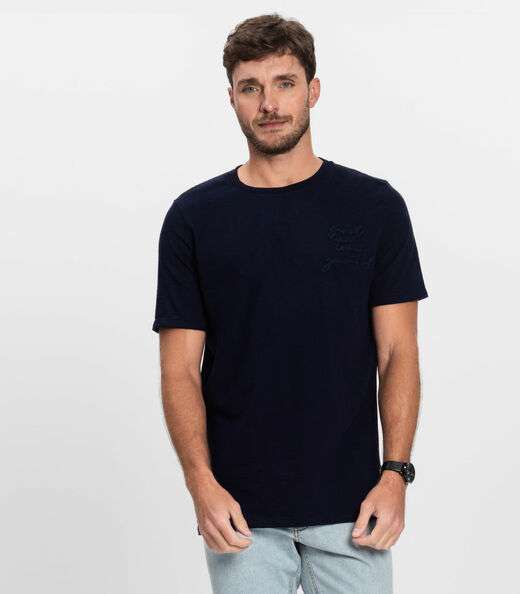 Image_Camiseta Masculina Manga Curta Malhão Diametro Azul