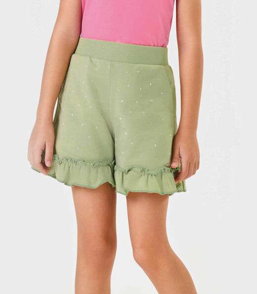 Shorts Infantil Moletinho Trick Nick Verde