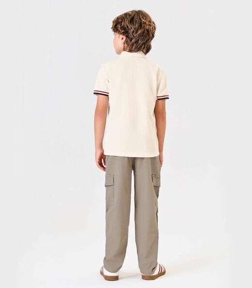 Calça Infantil Masculina Sarja Trick Nick Bege