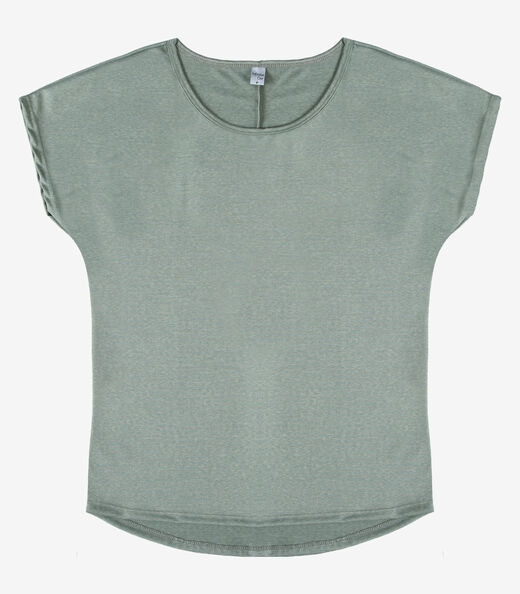 Blusa Feminina Básica Em Malha Golf Infinita Cor Verde