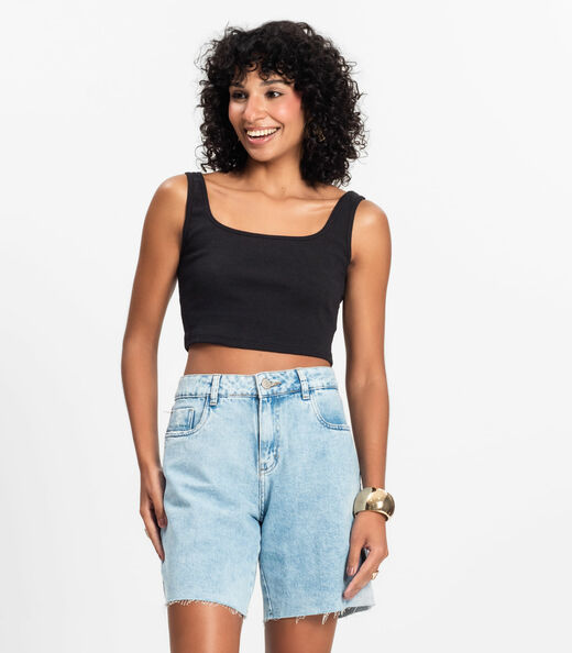 Image_Top Básico Feminino em Ribana Rovitex Preto