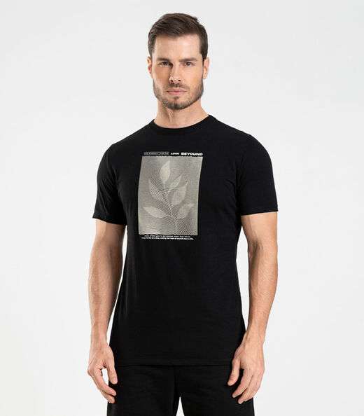 Image_Camiseta Meia Malha Masculina Diametro Preto