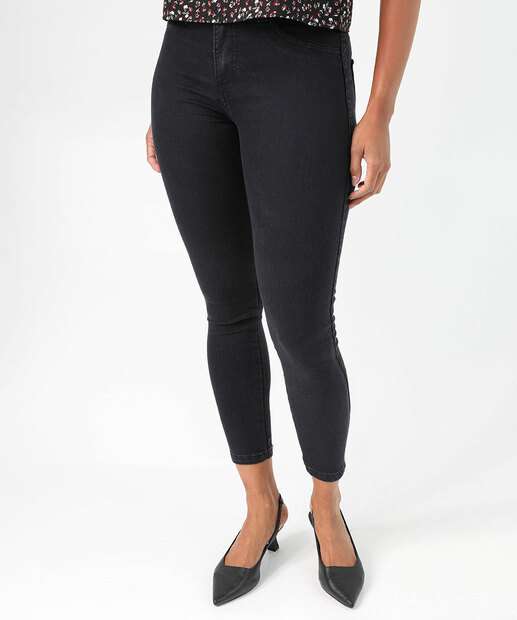 Calça Jeans Skinny Feminina Biotipo Preto