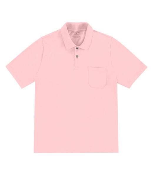 Polo Masculina Com Bolso Cotton Leve Diametro Rosa
