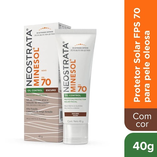 Image_Kit com 3 Unidades de Protetor Solar Facial Neostrata Minesol Oil Control Escuro