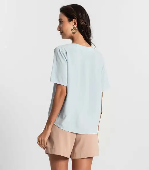 Blusa Feminina Lisa Endless Azul