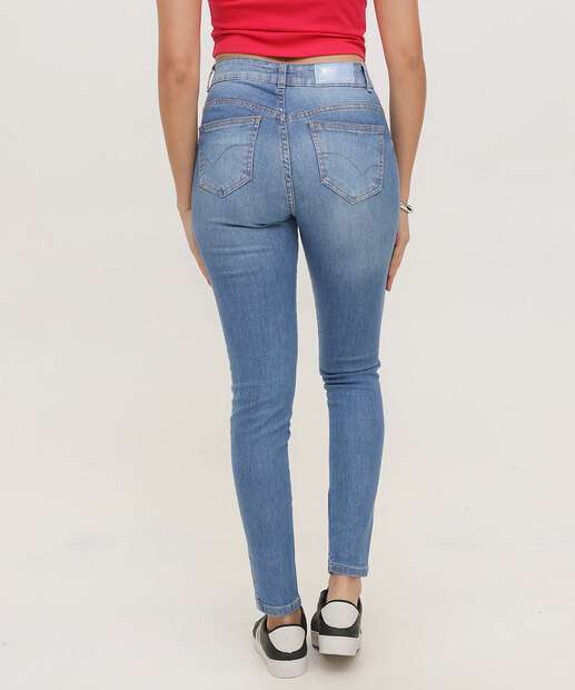 Calça Jeans Skinny Feminina Brilho Biotipo