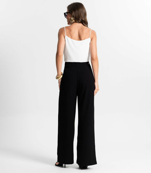 Calça Pantalona Feminina Endless Preto