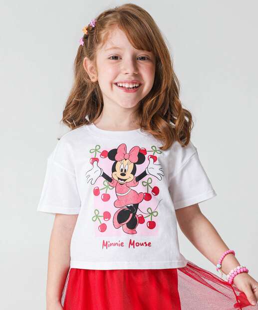 Conjunto Infantil Tule Minnie Disney Tam 4 a 10